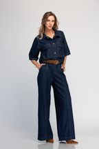 BLUSA MANGA CORTA DE MEZCLILLA