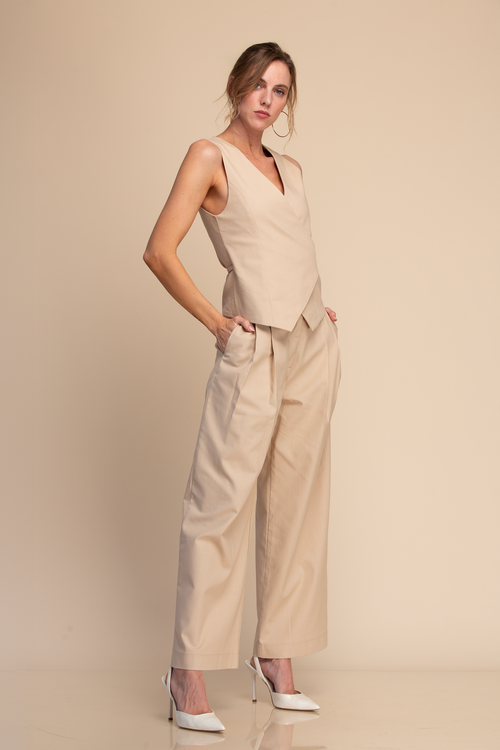 BLUSA CRUZADA SIN MANGAS