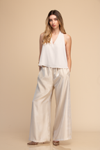 PANTALON CON PRETINA Y RESORTE