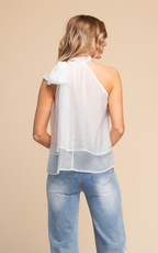 BLUSA DE AMARRE AL CUELLO