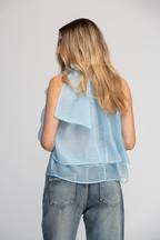 BLUSA DE AMARRE AL CUELLO