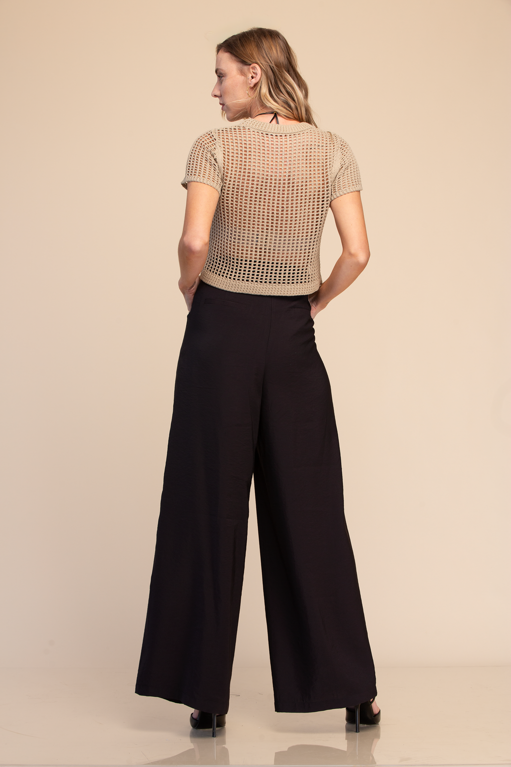 BLUSA TEJIDA MANGA CORTA