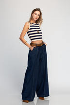 BLUSA TEJIDA A RAYAS