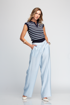 BLUSA TEJIDA CON CUELLO