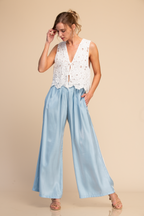 BLUSA TEJIDA DE AMARRES