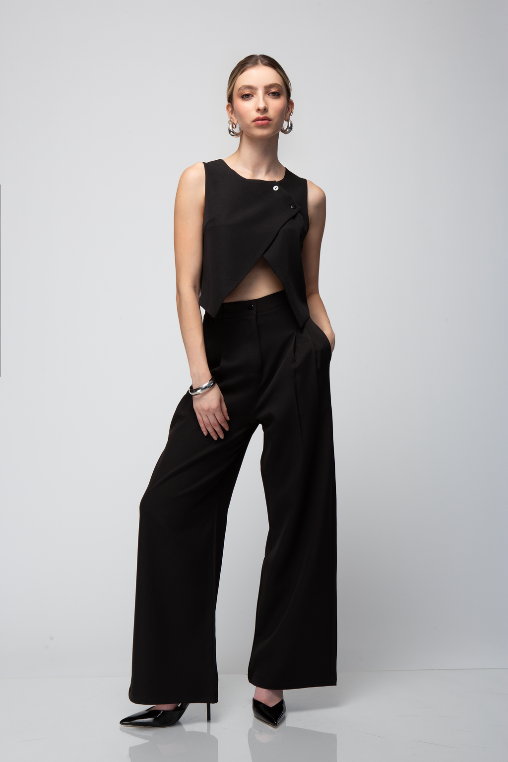 SET TOP SIN MANGAS Y FALDA