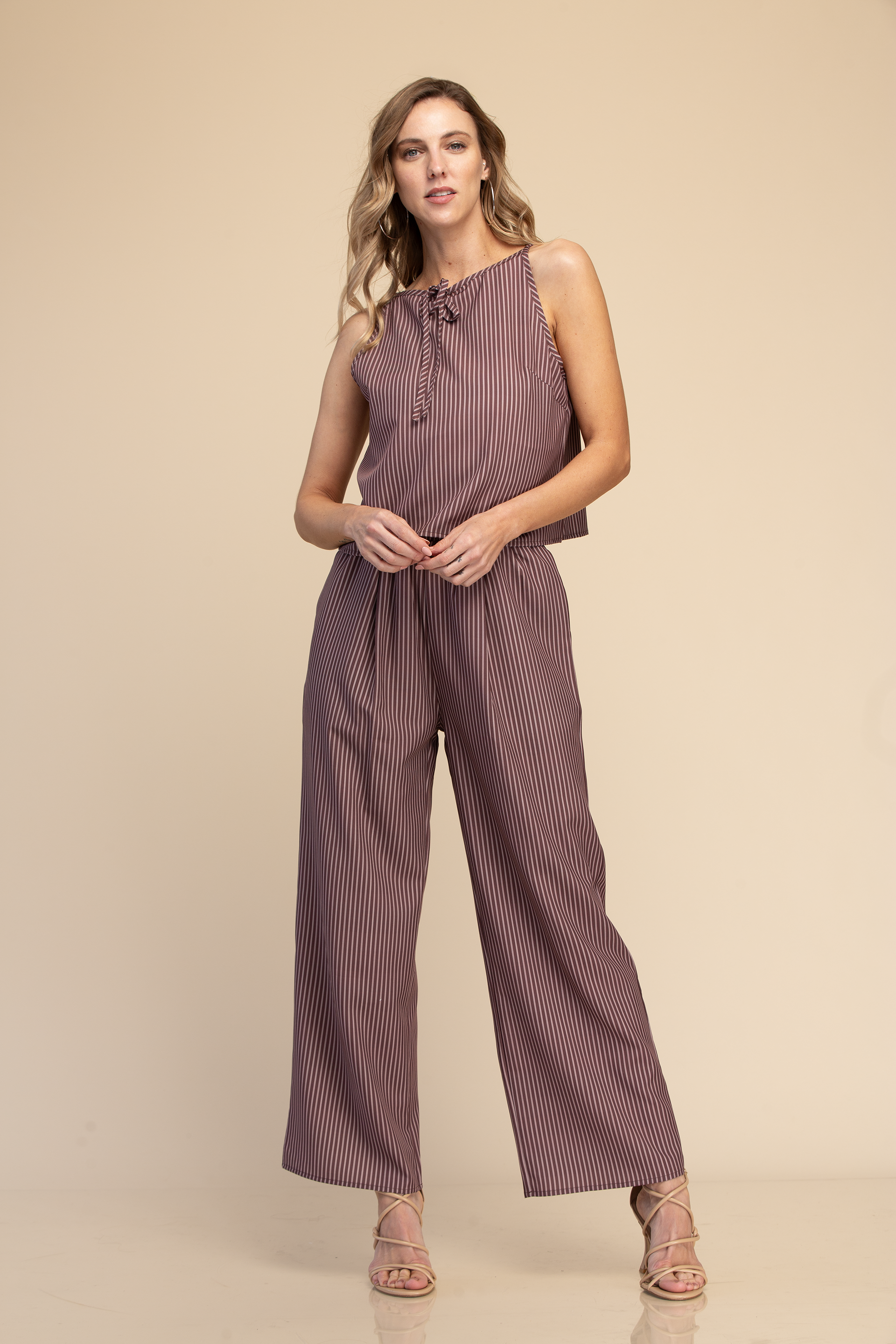 SET BLUSA Y PANTALÓN DE RAYAS