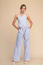 SET BLUSA HALTER Y PANTALÓN