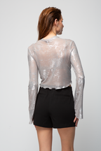 BLUSA CORTA MANGA LARGA