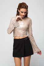 BLUSA CORTA MANGA LARGA