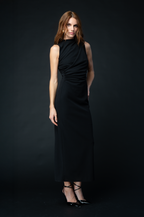 VESTIDO LARGO DRAPEADO