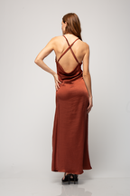 Vestido Largo De Satin