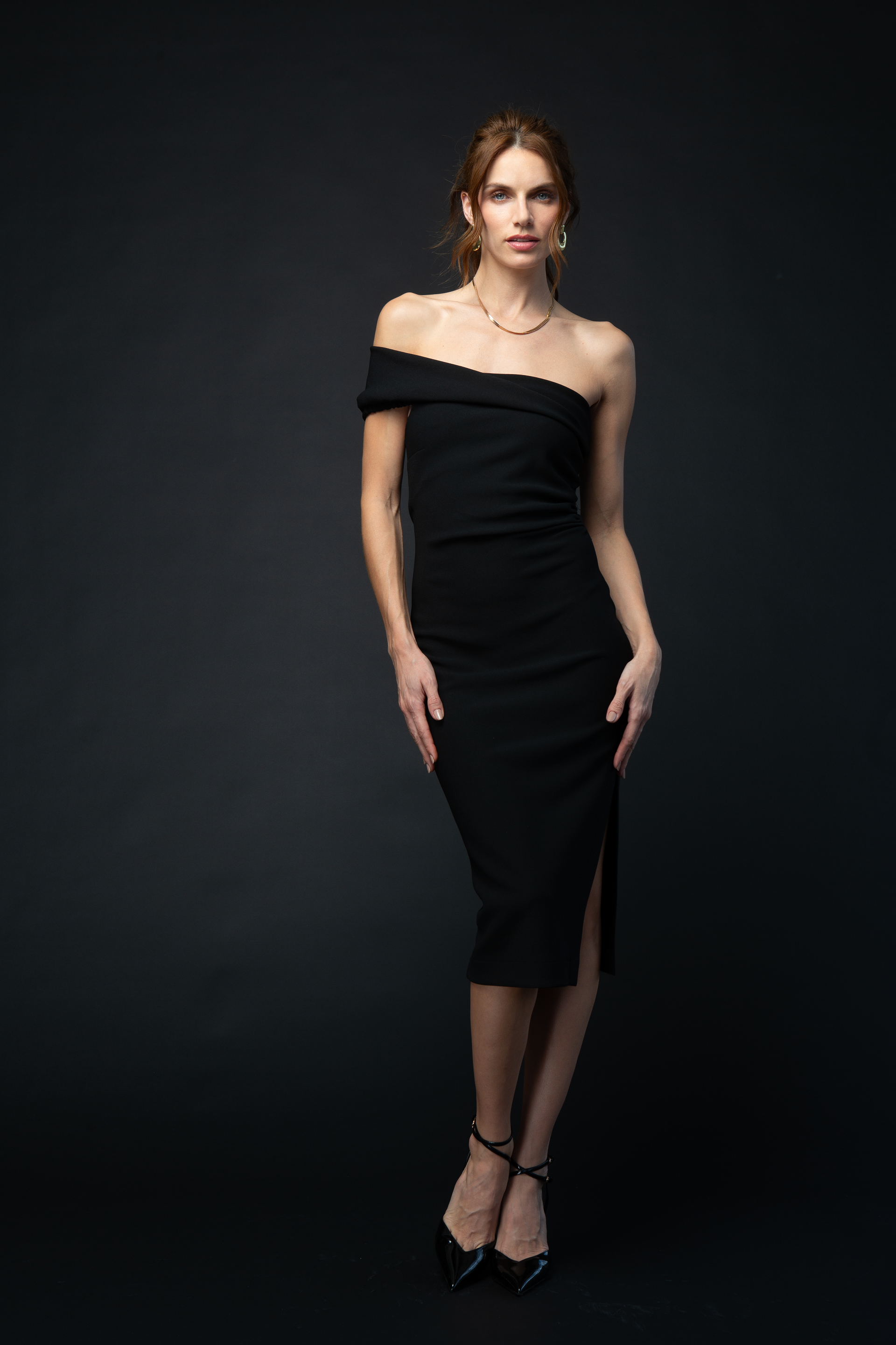 Vestido Escote AsimÃ©trico