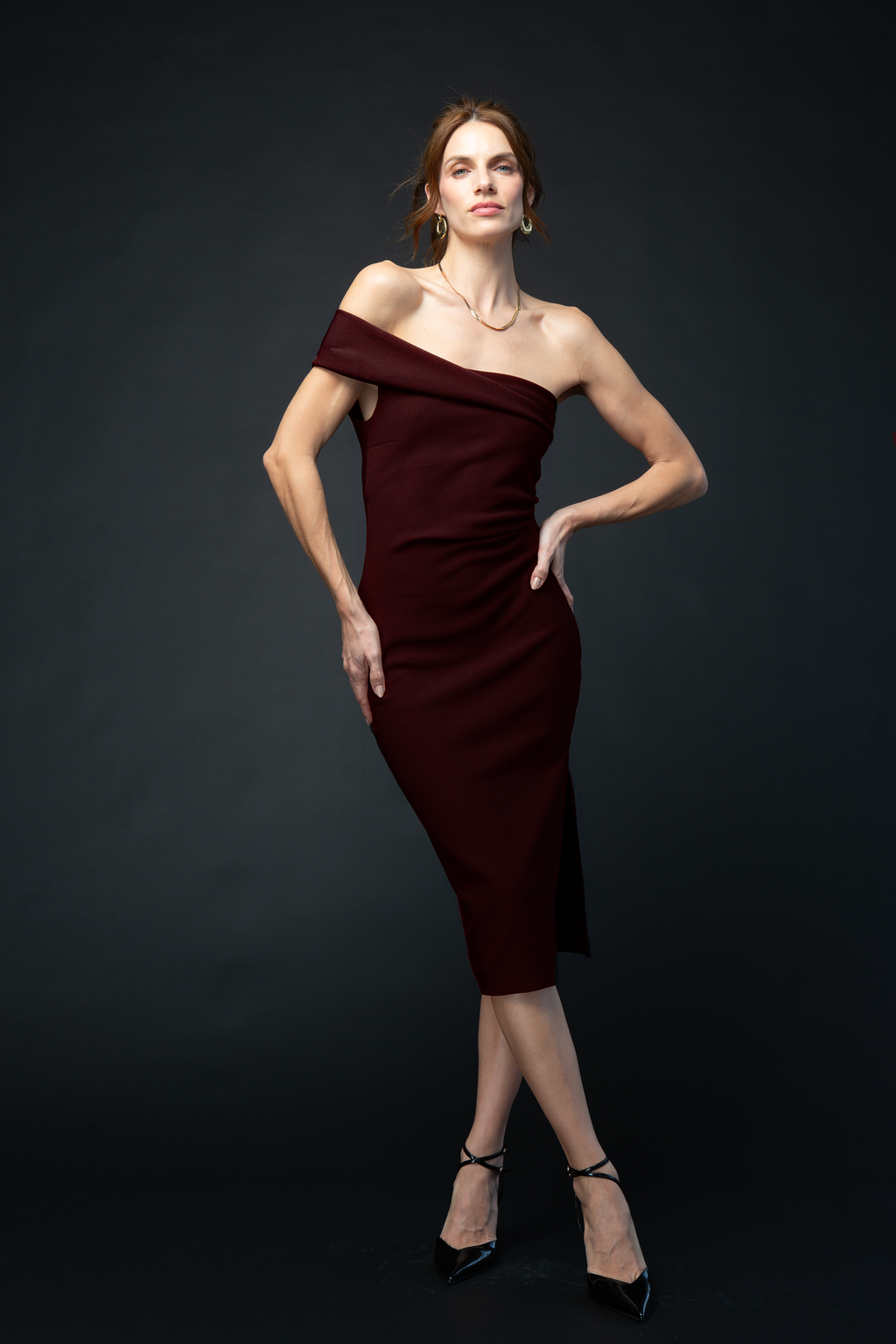 Vestido Escote AsimÃ©trico