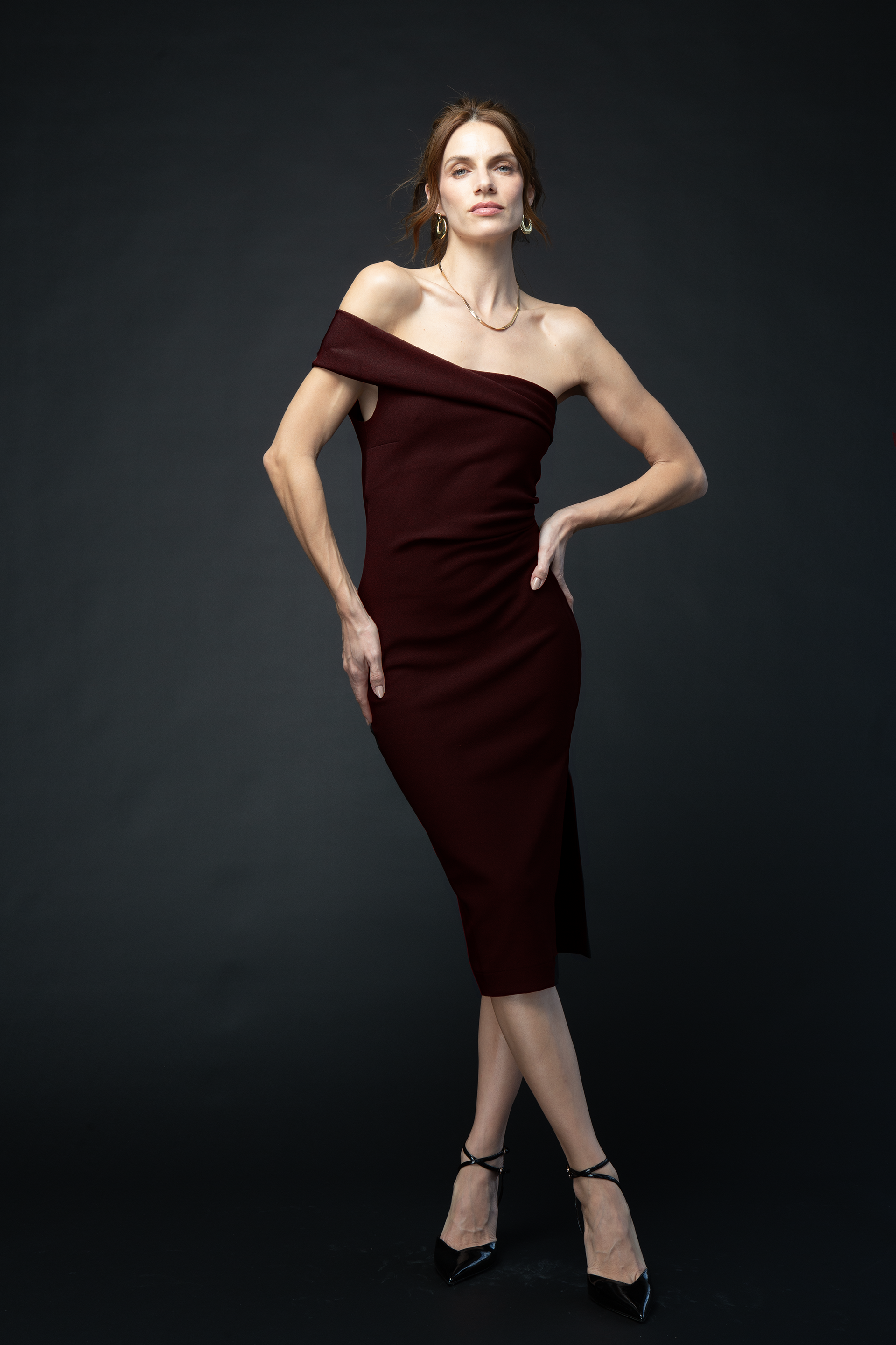 Vestido Escote AsimÃ©trico