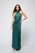 Vestido Halter De Satin