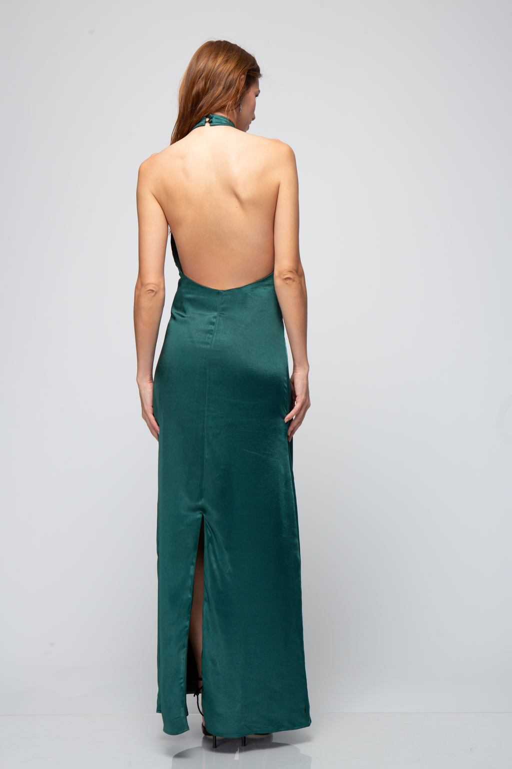 Vestido Halter De Satin