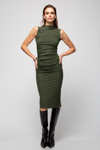 VESTIDO MIDI SIN MANGAS