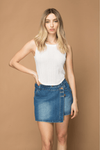 FALDA - SHORT MEZCLILLA